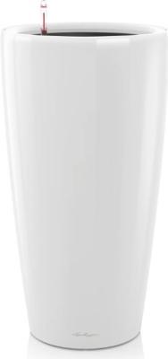 Кашпо Lechuza "Rondo Complete white high gloss" (пластик), D32xH56 см в интернет гипермаркете «Планета Лета». Фото