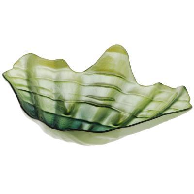 Блюдо ArdaCam Oyester зеленое 34,5х44 см в интернет гипермаркете «Планета Лета». Фото