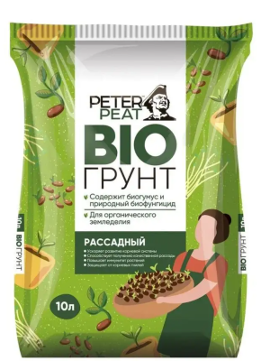 Грунты PETER PEAT "Рассадный", линия BIO (БИО), 10л в интернет гипермаркете «Планета Лета». Фото