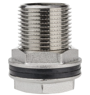 Штуцер (врезка) в бак (емкость) с прокладкой 3/4" (латунь) в интернет гипермаркете «Планета Лета». Фото