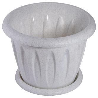 Горшок Фелиция с п/д., мрамор, d14см., 0,9л С102М в интернет гипермаркете «Планета Лета». Фото