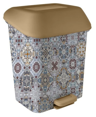 Контейнер для мусора "Марокко" 15 л с педалью SV4120МРК в интернет гипермаркете «Планета Лета». Фото