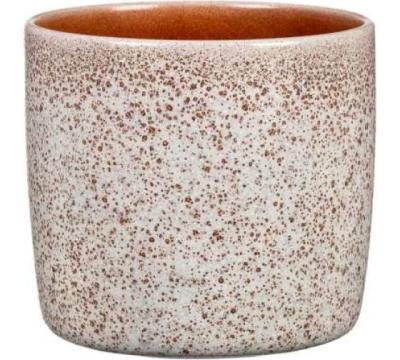 Кашпо керамическое Scheurich Roccia d15 см серый с вкраплением в интернет гипермаркете «Планета Лета». Фото