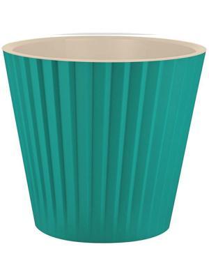 Горшок для цветов InGreen Sand  D230мм, 5,8л c дренажной вставкой изумрудная волна в интернет гипермаркете «Планета Лета». Фото