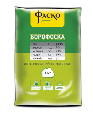 Удобрение сухое Фаско Борофоска минеральное 1кг в интернет гипермаркете «Планета Лета». Фото