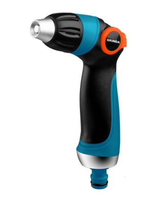 GRINDA PROLine S-R, плавная регулировка, пистолет поливочный двухкомпонентный с регулятором напора в интернет гипермаркете «Планета Лета». Фото