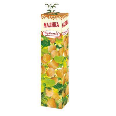 Малина желтоплодная Оранжевое Чудо в коробке в интернет гипермаркете «Планета Лета». Фото