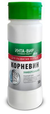 Стимулятор корнеобразования Инта-Вир Корневин 50г в интернет гипермаркете «Планета Лета». Фото