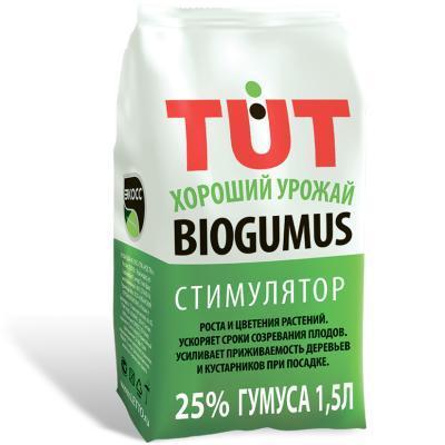 Биогумус TUT хороший урожай гранулы ЭКОСС-25 1,5л в интернет гипермаркете «Планета Лета». Фото