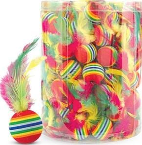 Игрушка Triol "Мяч с пером" д/кош. d35мм 22181025 в интернет гипермаркете «Планета Лета». Фото