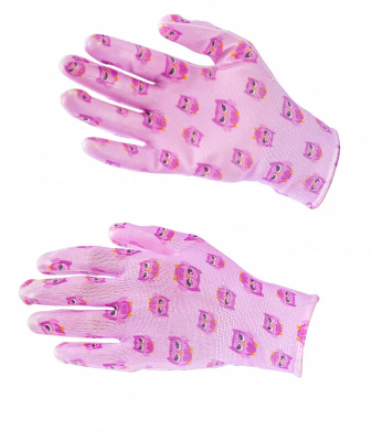 Перчатки садовые из полиэстера с нитрильным обливом, MIX цветов, M// Palisad 67864 в интернет гипермаркете «Планета Лета». Фото