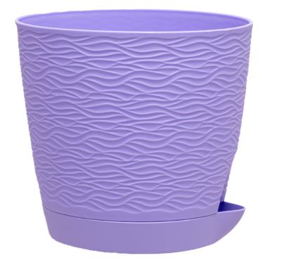 Кашпо "Блюз" (1,5л.) Цв. Лаванда (Арт. КШ-8631) в интернет гипермаркете «Планета Лета». Фото