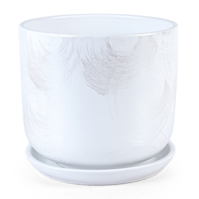 Горшок Орион цилиндр белый с/п d12, h10,5см, 0,8л в интернет гипермаркете «Планета Лета». Фото