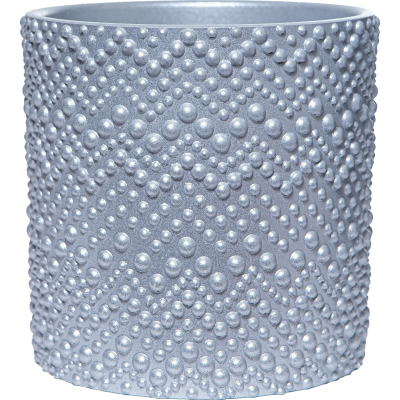 Кашпо цилиндр бисер белый 2л в интернет гипермаркете «Планета Лета». Фото