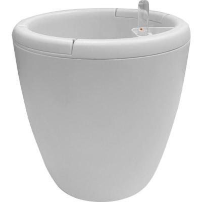 Горшок с автополивом InGreen Munchen D 210мм/5л с внутренней вставкой 3,4л, круглый, белый в интернет гипермаркете «Планета Лета». Фото