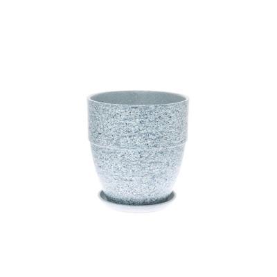 Горшок Серый камень цилиндр d18 в интернет гипермаркете «Планета Лета». Фото