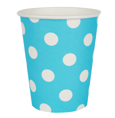 Стакан Горошек голубой 250 мл 6шт в интернет гипермаркете «Планета Лета». Фото