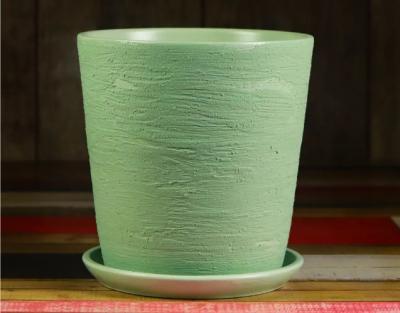 Горшок "Лофт Конус" (керамика) D18xH18,5 см зеленый,Конус 2,6 л в интернет гипермаркете «Планета Лета». Фото