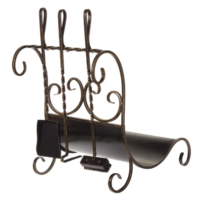 Каминный набор с дровницей КН-6-4 в интернет гипермаркете «Планета Лета». Фото