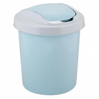 Контейнер для мусора Vogue 12 л небесный в интернет гипермаркете «Планета Лета». Фото