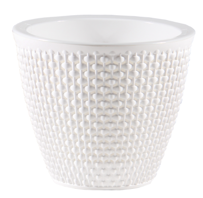 Кашпо "Ротанг" (2,25л.) Цв. Белый/белый (Арт. КШ-7942) в интернет гипермаркете «Планета Лета». Фото
