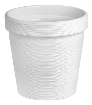 Кашпо "Терра" (2,35л) Цв. Белый (Арт. КШ-9083) в интернет гипермаркете «Планета Лета». Фото