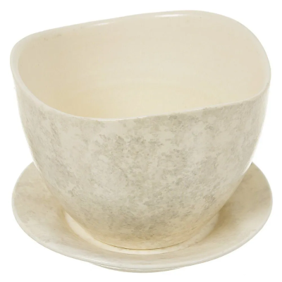 Горшок КК Флокс белый d9, h11см, 0,45л в интернет гипермаркете «Планета Лета». Фото