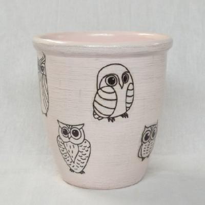 Горшок "Совы микс" керам № 3 d15 готика шнур в интернет гипермаркете «Планета Лета». Фото