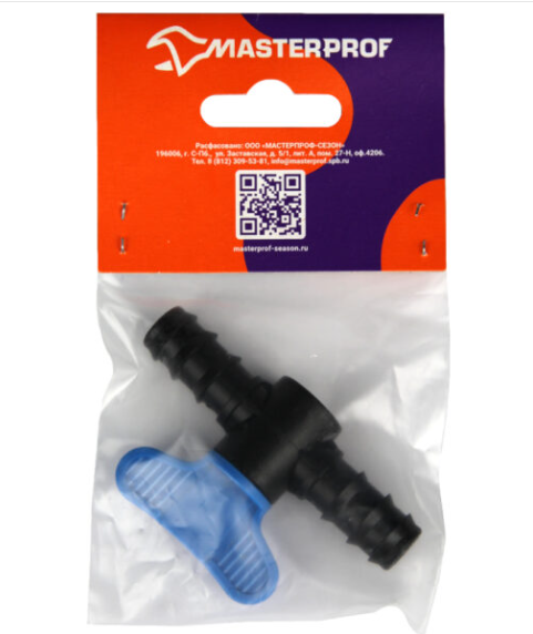 Кран проходной для капельной трубки в интернет гипермаркете «Планета Лета». Фото