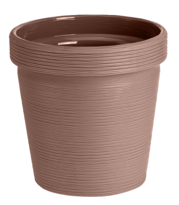 Кашпо "Терра" (1,1л) Цв. Мокко (Арт. КШ-9075) в интернет гипермаркете «Планета Лета». Фото