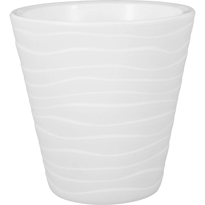 Кашпо Валенсия d21.5. h23.5см, v5.2л белый в интернет гипермаркете «Планета Лета». Фото