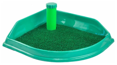 ТС-3 Туалет со столбиком для собак мелких пород (угловой) 500*430 в интернет гипермаркете «Планета Лета». Фото