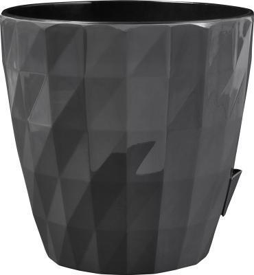 Кашпо Соло "RUBY" (3л.) Цв. Антрацит (Арт. КШ-6456) в интернет гипермаркете «Планета Лета». Фото