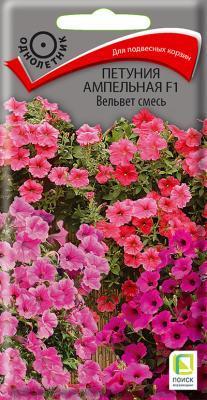 Петуния ампельная Вельвет смесь (ЦВ) 5шт. в интернет гипермаркете «Планета Лета». Фото
