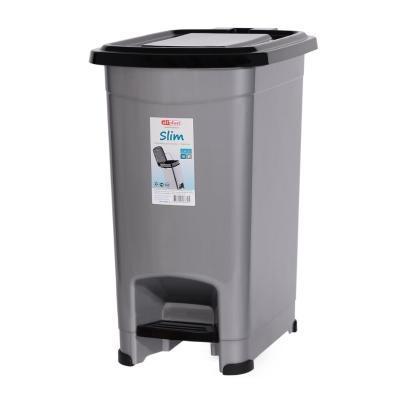 Контейнер для мусора с педалью "Slim" 10л ЭЛФ557 в интернет гипермаркете «Планета Лета». Фото