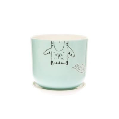 Горшок Мяун микс цилиндр d18, h15,5см, 3,0л в интернет гипермаркете «Планета Лета». Фото