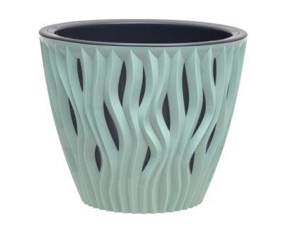 Кашпо "Вдохновение" (3л.) Цв. Нефрит (Арт. КШ-0956) в интернет гипермаркете «Планета Лета». Фото