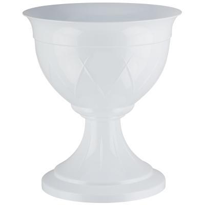 Вазон Лилия на ножке 6 л белый в интернет гипермаркете «Планета Лета». Фото