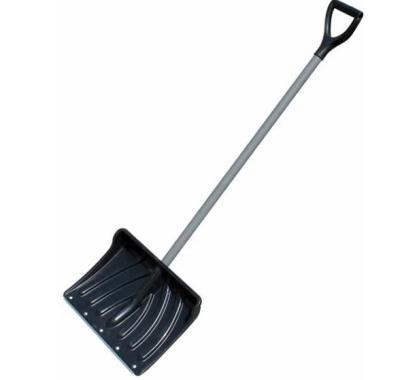 Лопата пластиковая снеговая с оц.планкой 400*450 с черенком в интернет гипермаркете «Планета Лета». Фото