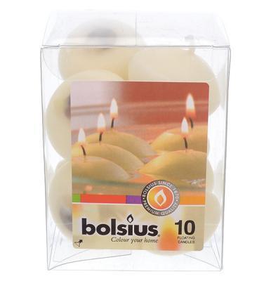 Свеча Болсус гильза плавающие 10шт Кремовые в интернет гипермаркете «Планета Лета». Фото