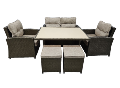 Набор садовой мебели Рокко, коричневый в интернет гипермаркете «Планета Лета». Фото