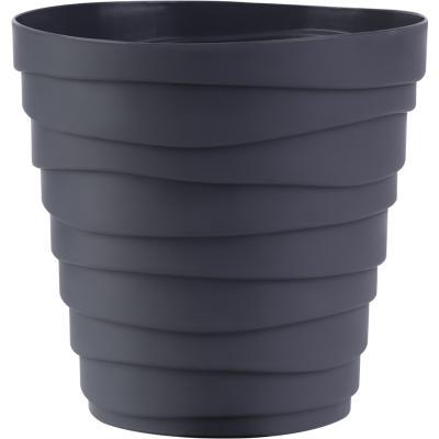 Кашпо "Бархан" (1,4л) Цв. Антрацит (Арт. КШ-4316) в интернет гипермаркете «Планета Лета». Фото