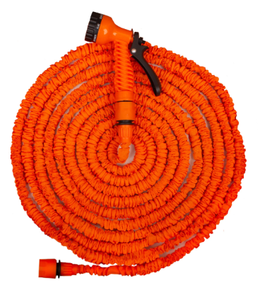 Стрейч - шланг для полива + пистолет в комплекте. Растягивается под напором до 18-22,5 метров в интернет гипермаркете «Планета Лета». Фото