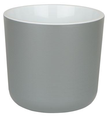 Горшок Лион серый муссон d15, h13,5см, 2л с вкл. ЛИ15-70 в интернет гипермаркете «Планета Лета». Фото