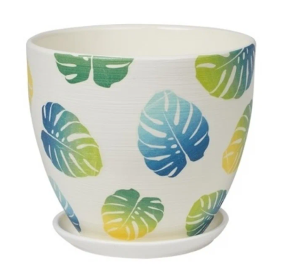 Горшок Монстера высокий овал d18 Ломоносовская керамика в интернет гипермаркете «Планета Лета». Фото Горшок Монстера высокий овал d18 в интернет гипермаркете «Планета Лета». Фото