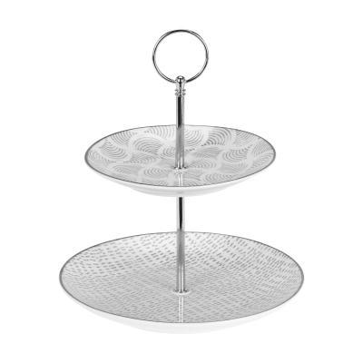 Блюдо 2-х ярусное Koopman tableware 23 см в интернет гипермаркете «Планета Лета». Фото