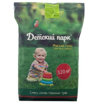 Семена газона Зеленый Квадрат Детский парк 8 кг в интернет гипермаркете «Планета Лета». Фото