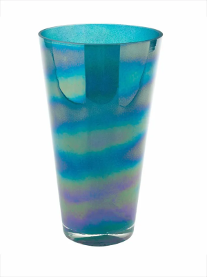 Ваза "Тициано-конус Люстр" (тсекло), D11,5xH20 см в интернет гипермаркете «Планета Лета». Фото