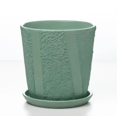 Горшок Стрит зеленый конус d15, h15,5см, 1,5л в интернет гипермаркете «Планета Лета». Фото