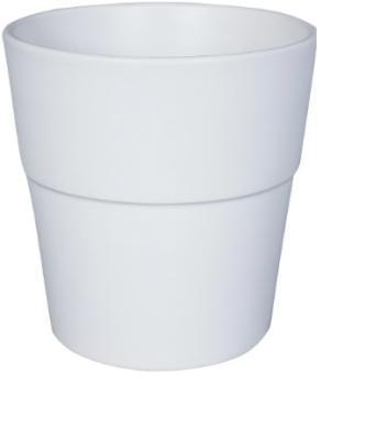Кашпо Эджест белый шестигранник d18 в интернет гипермаркете «Планета Лета». Фото